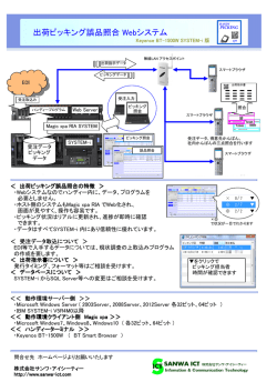 出荷ピッキング誤品照合 Webシステム