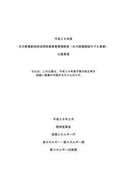 公募要領（PDF形式：245KB） - 資源エネルギー庁