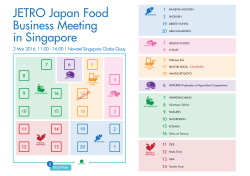 JETRO Japan Food Business Meeting in Singapore