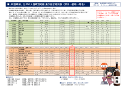 JR留萌線、沿岸バス留萌別苅線 乗り継ぎ時刻表（深川&rarr;留萌&rarr;増毛）