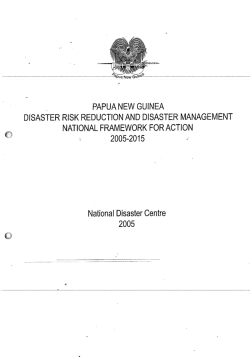 ー PAPUA NEW GU_NEA D_SASTER R_SK REDUCT