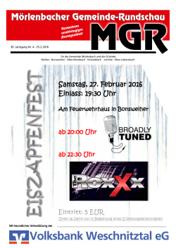 Aktuelle Ausgabe (4) - Mörlenbacher Gemeinde Rundschau