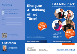 Jetzt anmelden - Leutkircher Bank eG
