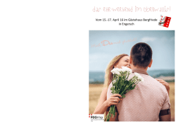 Flyer Ehewochenende