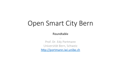 Open Smart City Bern - Forschungsstelle Digitale Nachhaltigkeit