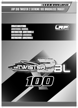 LRP S10 TWISTER 2 EXTREME 100 BRUSHLESS TRUGGY