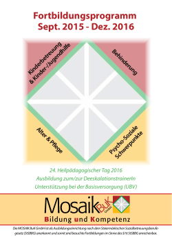 Fortbildungsprogramm Mosaik BuK 2015/2016