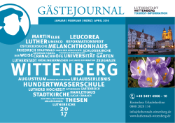 Januar-April 2016 - Lutherstadt Wittenberg