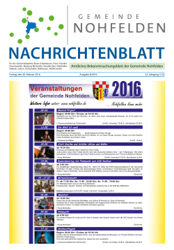 Amtsblatt KW 8 2016 - Gemeinde Nohfelden