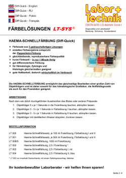 Haematologie - Labor+Technik