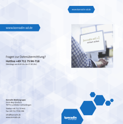 Hotline +49 711 75 94-718 www.konradin-ad.de