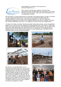 Infoblatt 2014  - Edumania Argentina