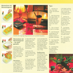 Marmorieren mit Tipps: Marmoriergruncl