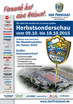 Herbstsonderschau - Bernhard Gl&uuml;ck GmbH & Co. KG