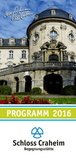 Jahresprogramm 2016
