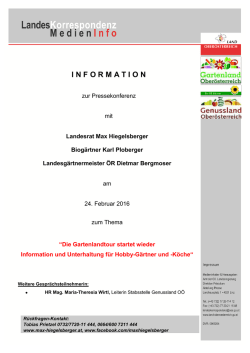 I N F O R M A T I O N - Genussland Ober&ouml;sterreich