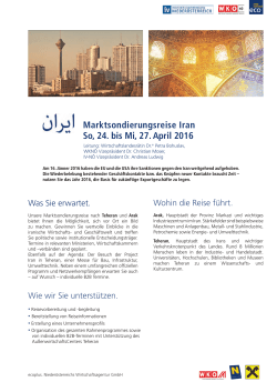 Programm MSR Iran - Ecoplus International GmbH