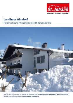 Landhaus Almdorf in St. Johann in Tirol