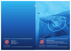 UEFA-Statuten, Ausgabe 2016