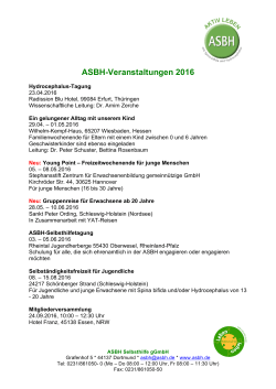 ASBH-Termine 2016