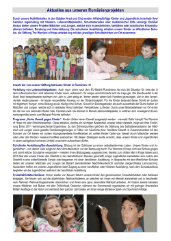 Aktuelles aus unseren Rumänienprojekten - Kinderprojekt