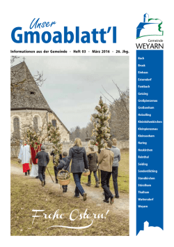 Gmoablattl - Gemeinde Weyarn