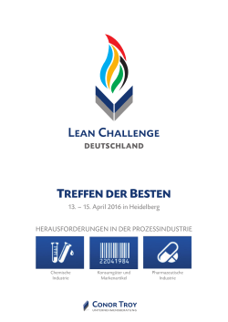 treffen der besten - Lean Challenge 2016