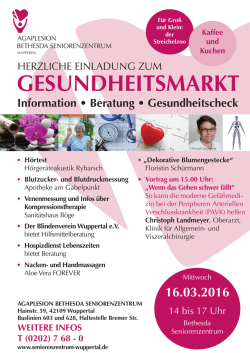 16.03.2016 - agaplesion bethesda seniorenzentrum wuppertal