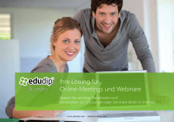 Ihre Lösung für Online-Meetings und Webinare