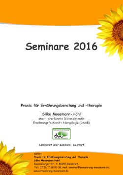 Seminare 2016 - ernaehrung
