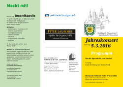 Jahreskonzert - Stadtkapelle Winnenden