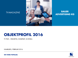 objektprofil 2016 - Bauer Advertising