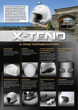 x-tend eigenschaften - Arai Helmet (Deutschland)
