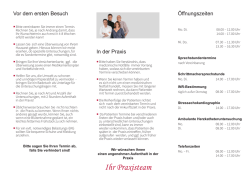 Ihr Praxisteam - Kardiologische Gemeinschaftspraxis Dres