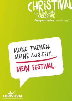 Gruppenstunde 3 | Thema