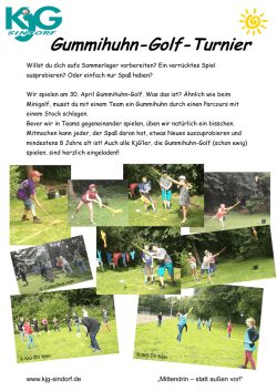 Gummihuhn-Golf-Turnier