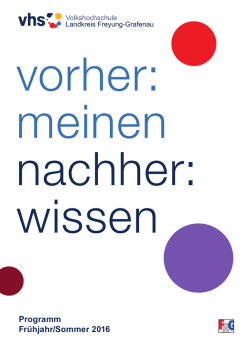 INFO - Volkshochschule Freyung