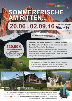 sommerfrische am ritten