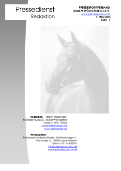Aktuelle Ausgabe 03-2016 - Pferdesportverband Baden