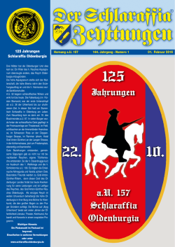 Jahrungen aU 157 Schlaraffia Oldenburgia