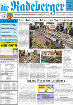 Ein Hobby, nicht nur zu Weihnachten