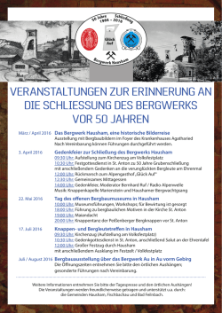veranstaltungen zur erinnerung an die schliessung des