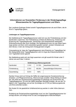 Informationen zur Tagespflege f&uuml;r Eltern und Tagespflegepersonen