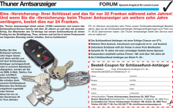 Eine &laquo;Versicherung&raquo; Ihrer Schl&uuml;ssel und das f&uuml;r nur 32 Franken