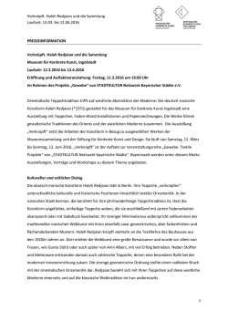 Pressemitteilung - Museum für konkrete Kunst Ingolstadt