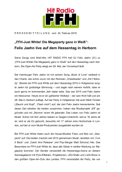 Felix Jaehn live auf dem Hessentag in Herborn