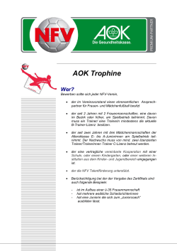 AOK Trophine - Niedersächsischer Fußballverband eV