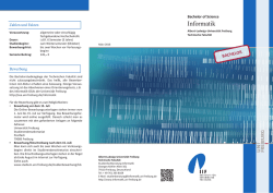 Informatik - Technische Fakult&auml;t - Albert-Ludwigs