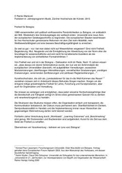 Freiheit für Bologna