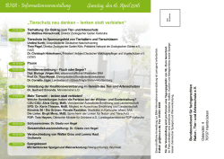 Info-Flyer zur BNA-Jahreshauptversammlung